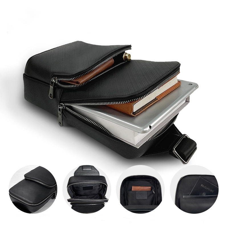 Leather Backpack Vintage - Mochila de couro real multifuncional ao