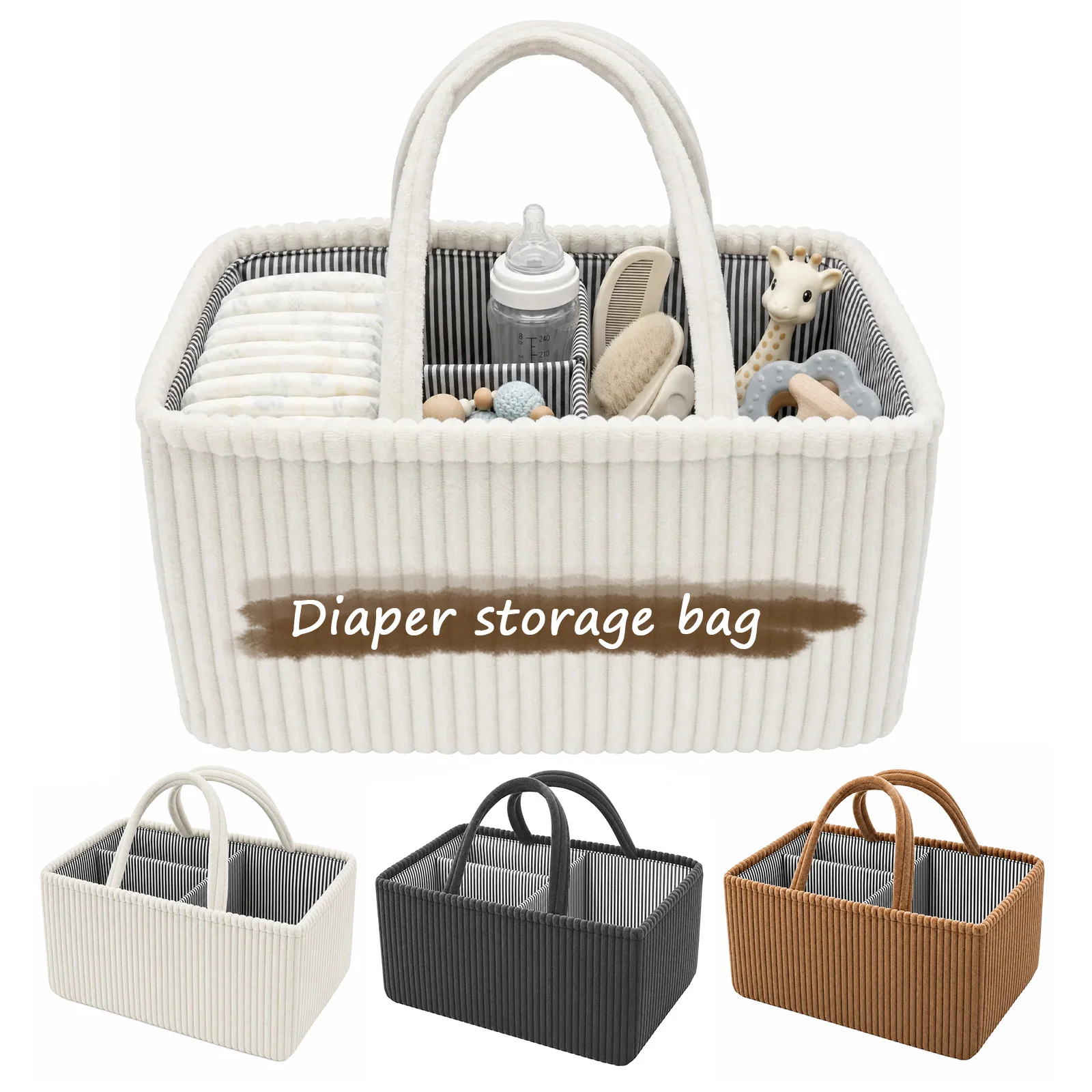 Backpack Diaper Bag - Organizador de Fraldas para Bebê, Cesto