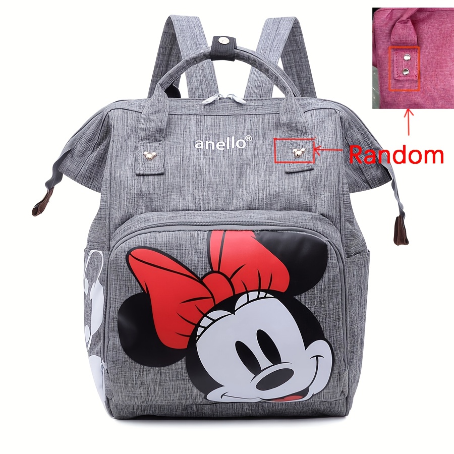 Canvas Backpack Casual - Mochila de Viagem Feminina Mickey Mouse