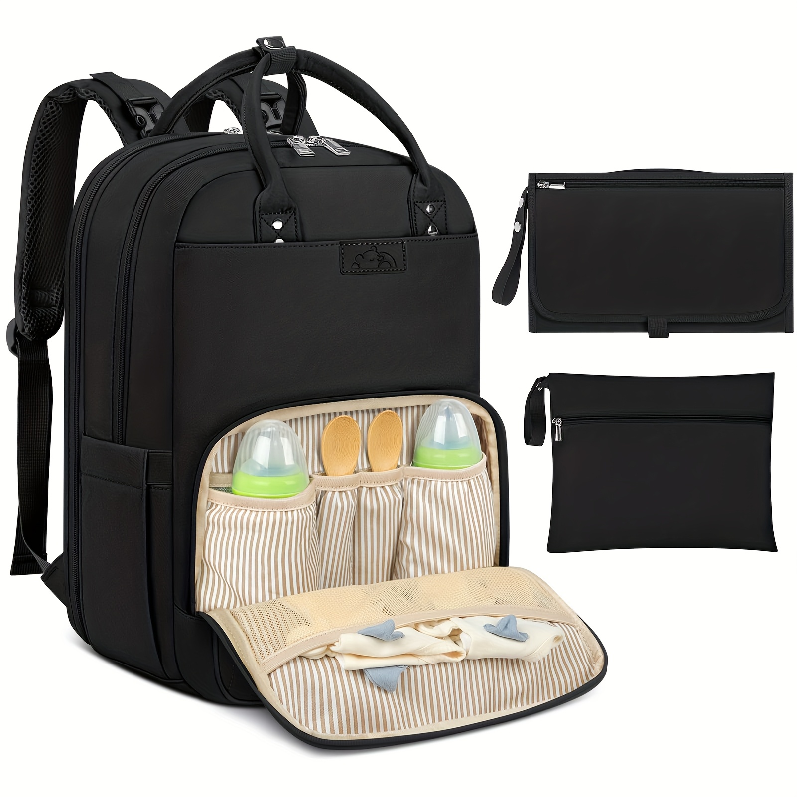 Backpack Diaper Bag - Newhey mudando saco mochila com portátil