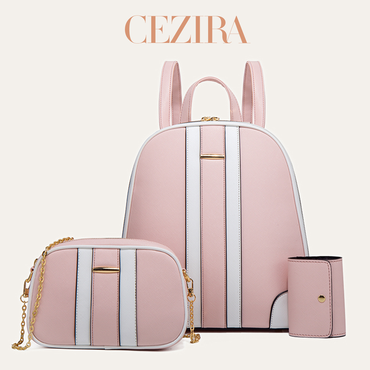 Fashion Backpack Women - Conjunto de Mochila CR Fashion com