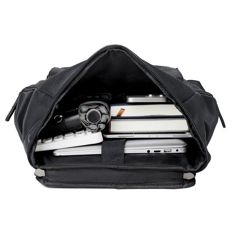 Nova Mochila de Couro Vintage  - Leather Backpack Vintage avaliação e preço