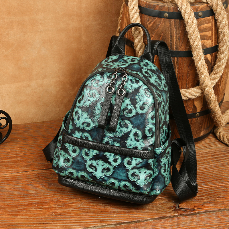 Johnature couro genuíno em rel - Leather Backpack Vintage avaliação e preço