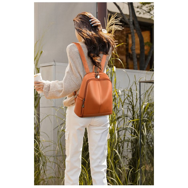 Novas Mochilas de Viagem de Gr - Leather Backpack Vintage avaliação e preço